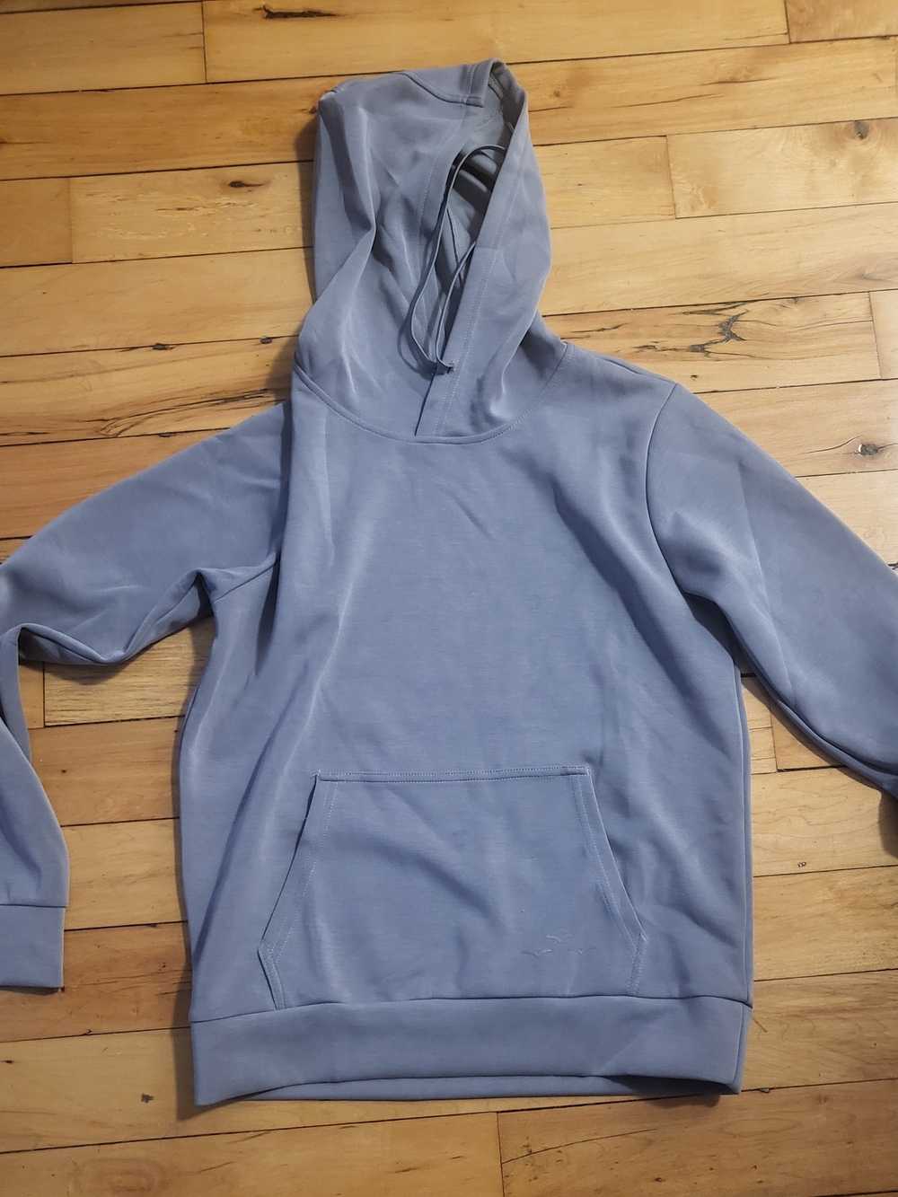 Men's Hooded Sweatshirt in Light Blue - Casual Pullover Hoodie